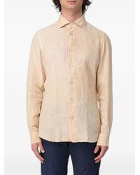 Eleventy - Long-Sleeved Linen Shirt - Lyst