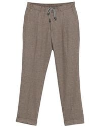 Gran Sasso - Drawstring Cuffed Trousers - Lyst
