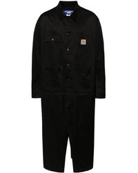 Junya Watanabe - X Carhartt Contrasting Collar Long Coat - Lyst