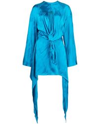 The Attico - Mini-Jurk Met Lange Mouwen - Lyst