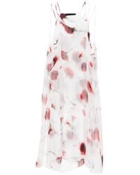 ALAINPAUL - Carnation-Print Silk Dress - Lyst