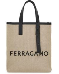 Ferragamo - Tote Bag With Logo - Lyst