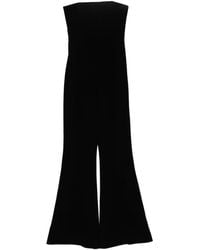 Isabel Sanchis - Strapless Flared Jumpsuit - Lyst