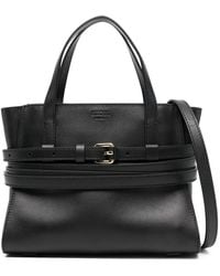 Moschino - Tie Me Small Leather Handbag - Lyst