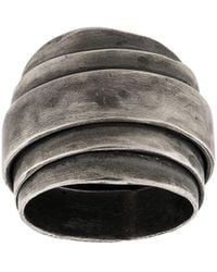 Goti Stacked Long Ring - Metallic