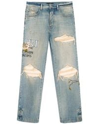 Amiri - Chateau Mx1 Straight Flared Jeans - Lyst