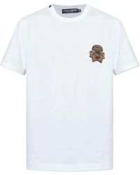 Dolce & Gabbana - Short Sleeve T-Shirt With Logo - Lyst
