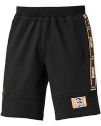 PUMA - Logo-Detail Track Shorts - Lyst