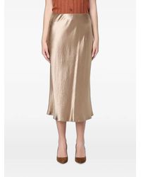 Max Mara - Satin-Finish Silk Skirt - Lyst