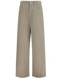 Brunello Cucinelli - Ribbed-Texture Monili-Detail Trousers - Lyst