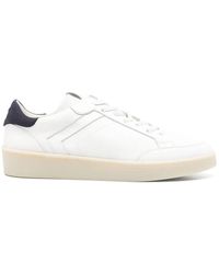 Canali - Baskets En Cuir À Empiècements - Lyst