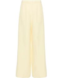 Fabiana Filippi - Slub-Texture Straight Trousers - Lyst
