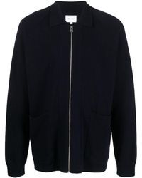 Norse Projects - Zip-up Fine-knit Cardigan - Lyst
