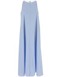 Agnona - Sleeveless Cotton Midi Dress - Lyst
