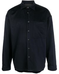 Prada - Camisa de cachemira con bolsillo de parche - Lyst