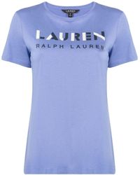Lauren by Ralph Lauren - Graphic Logo-print Short-sleeve T-shirt - Lyst