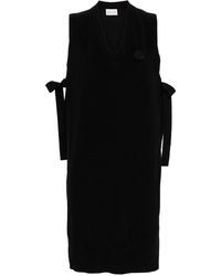 Moncler - Panelled Sleeveless Midi Dress - Lyst