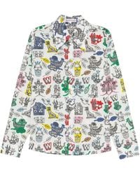 Walter Van Beirendonck - All-Over Graphic Print Shirt - Lyst