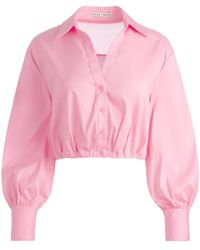 Alice + Olivia - Trudy Cropped-Bluse - Lyst