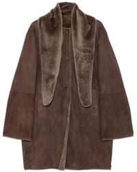 Manzoni 24 - Shearling-Collar Coat - Lyst