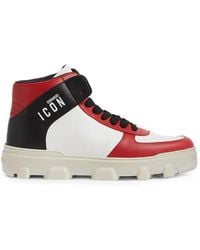 DSquared² - Icon High-Top Sneakers - Lyst