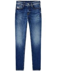 DIESEL - 1979 Sleenker 09J33 Button-Fastening Skinny Jeans - Lyst