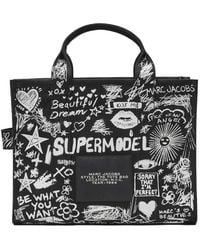 Marc Jacobs - Punk Scribble Graffiti-Print Medium Tote Bag - Lyst