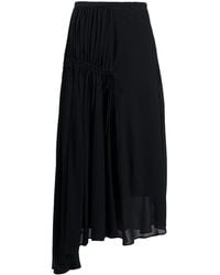 N°21 - Asymmetric Pleated Skirt - Lyst