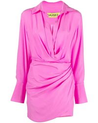 GAUGE81 - "naha" Silk Short Dress - Lyst