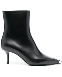 McQueen - レザーアンクルブーツ - Lyst