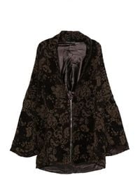 BARBARA BOLOGNA - Floral-Jacquard Coat - Lyst