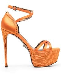 Philipp Plein - Sandales À Plateforme À Ornements - Lyst