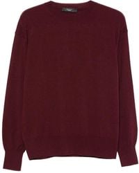 Weekend by Maxmara - Crew-Neck Ribbed-Trim Sweater - Lyst
