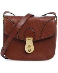 The Bridge - Mia Twist-Lock Leather Shoulder Bag - Lyst