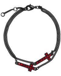 DSquared² - Cross Charm Bracelet - Lyst