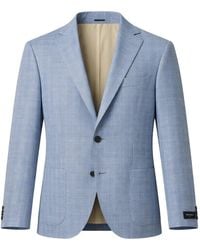 Tombolini - Check-Pattern Single-Breasted Blazer - Lyst