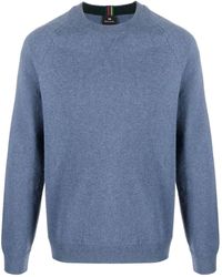 PS by Paul Smith - Mélange-effect Merino Wool Crew-neck Jumper - Lyst