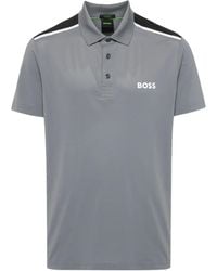 BOSS - Polo con logo estampado - Lyst