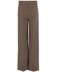 Sa Su Phi - Checked Wool Trousers - Lyst