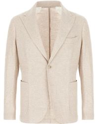 Barba Napoli - Blazer Met Enkele Rij Knopen - Lyst