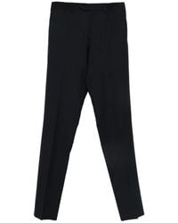 Lardini - Virgin Wool Blend Straight-Leg Trousers - Lyst