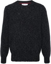 Brunello Cucinelli - Pull Chiné À Col Rond - Lyst