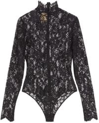 Valentino Garavani - High-Neck Lace Bodysuit - Lyst