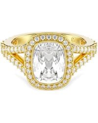 Swarovski - Una Angelic Crystal-Embellished Halo Ring - Lyst