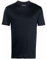 Emporio Armani - T-Shirt mit Logo-Patch - Lyst