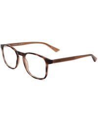 Calvin Klein - Tortoiseshell-Effect Square-Frame Glasses - Lyst