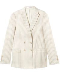 Brooks Brothers - Pinstripe Bouble-Breasted Blazer - Lyst