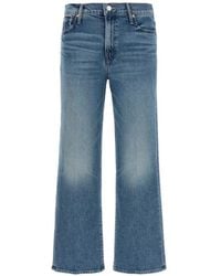 Mother - The Kick It Ankle Contrast Stitching Jeans - Lyst