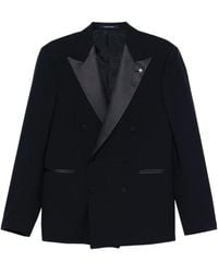 Tagliatore - Double-Breasted Peak-Lapel Suit - Lyst