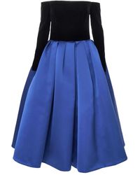 Carolina Herrera - Robe Mi-Longue À Épaules Dénudées - Lyst